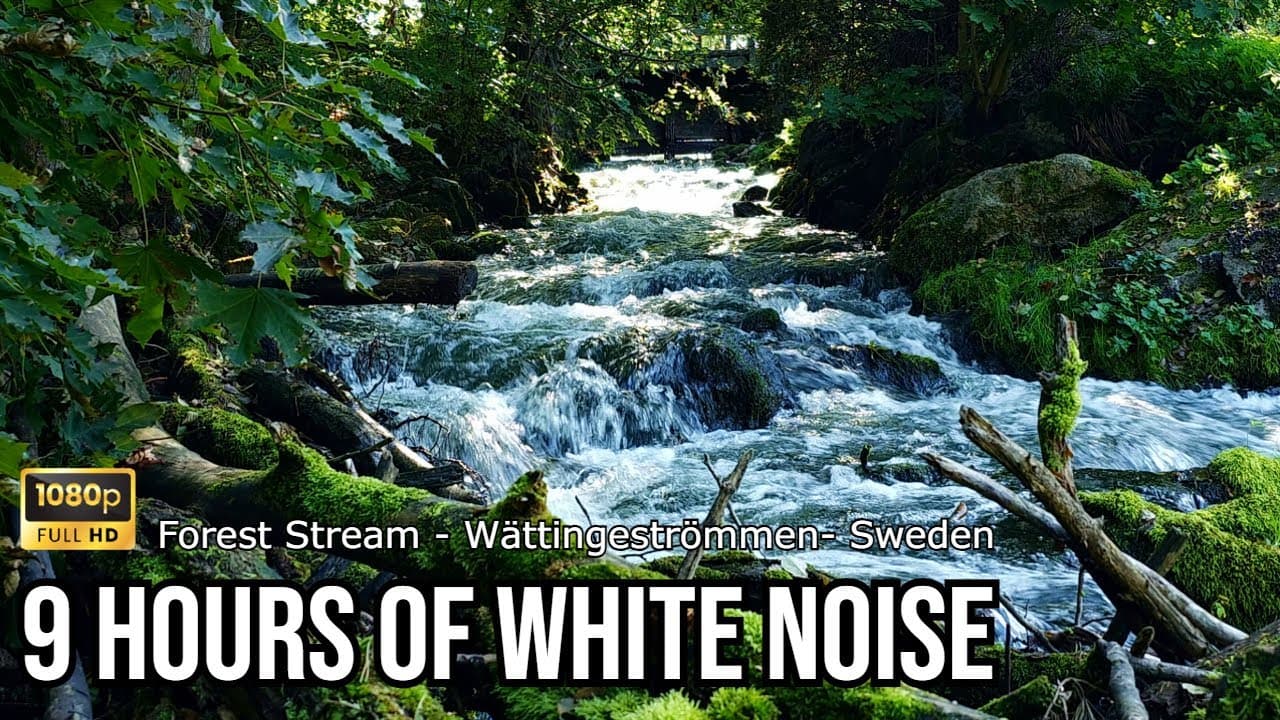 Natural White Noise - Wättingeströmmen, Nyfors: rapids waters stream