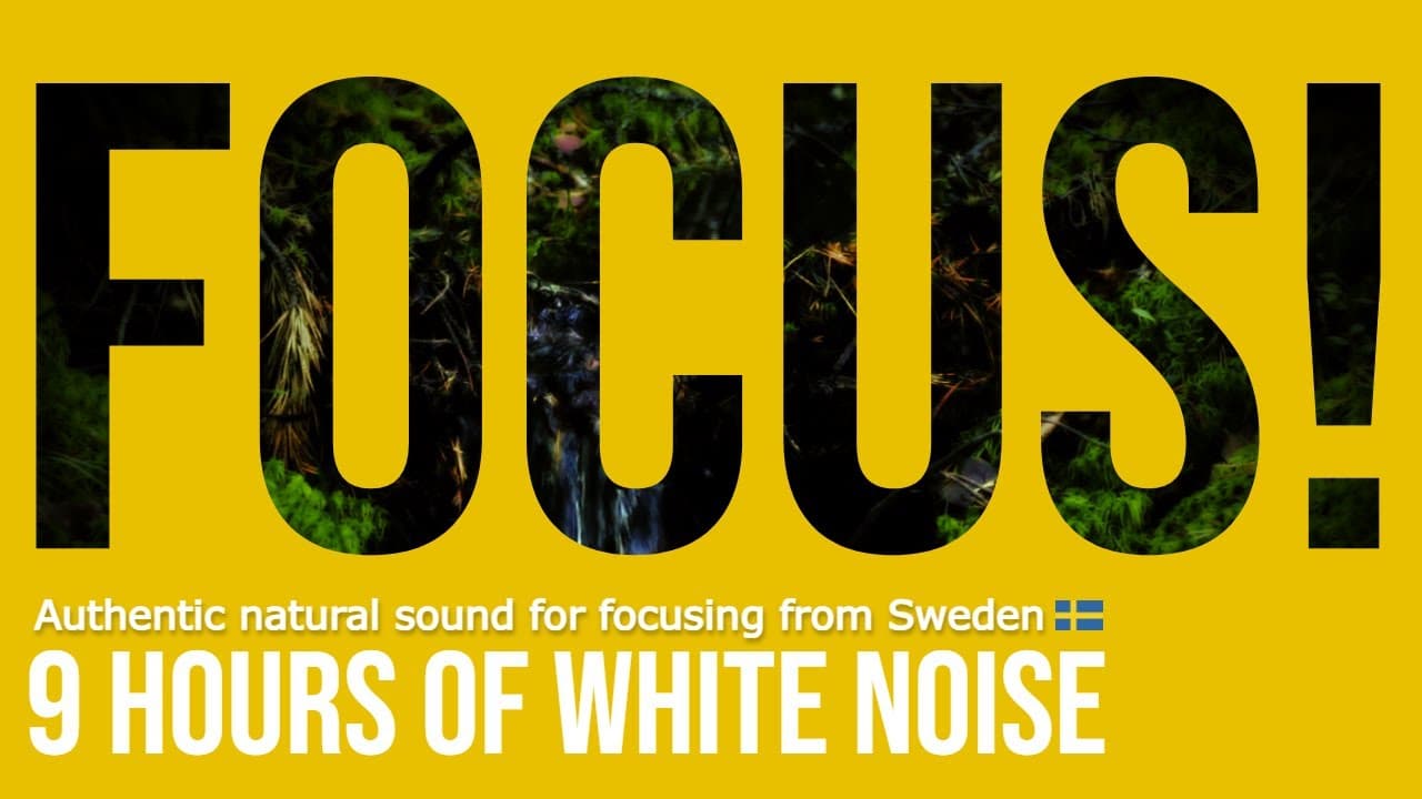 Focus Sound - White Noise from Sweden - Location: Lofsdalen - #studysounds #focussounds