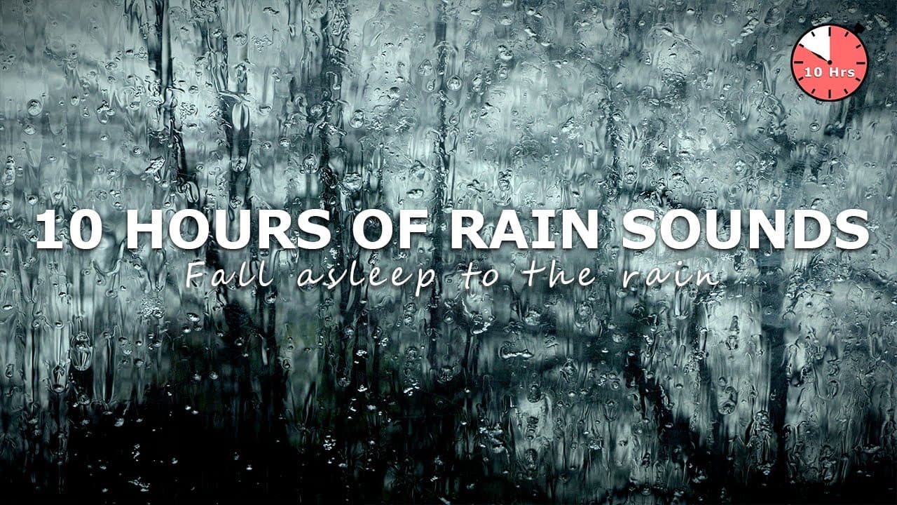 Rain Sounds for Sleeping — 10 Hours Relaxing Rain & Snow ASMR