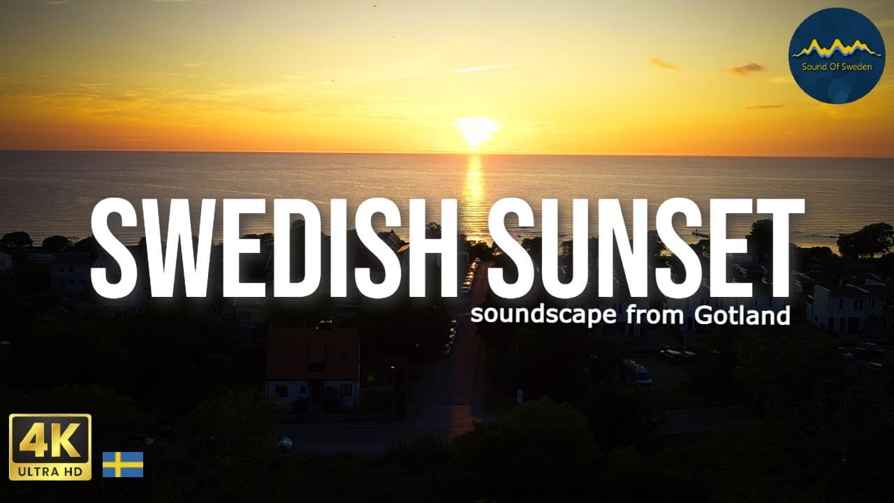 Beautiful Swedish Sunset - Soundscape, Gotland - Discover Sweden With Us - White Noise