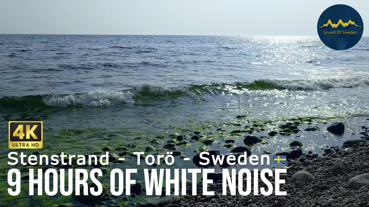 Sound for Sleeping - 9 hours of Natural White Noise: Torö, Stenstrand, Sweden