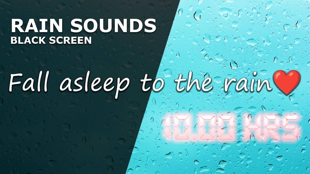 Rain Sounds for Deep Sleep 10 hrs | Black Screen