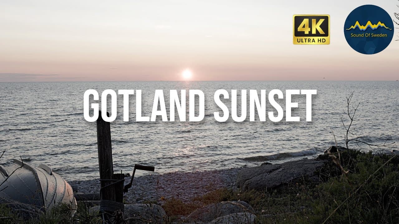 Breathtaking Gotland Sunset with Relaxing Ocean Waves | Coastal Calm